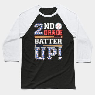 2nd Grade Batter Up Baseball-Second Grade Back To School Baseball T-Shirt